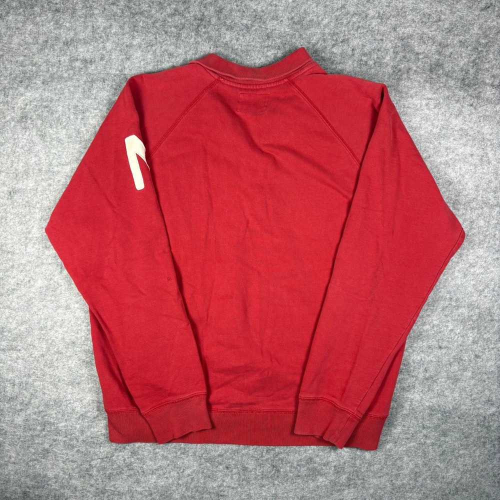 Banner Supply Co Nebraska Cornhuskers Quarter Zip Sweatshirt Red Mens XXL Raglan - Picture 5 of 7